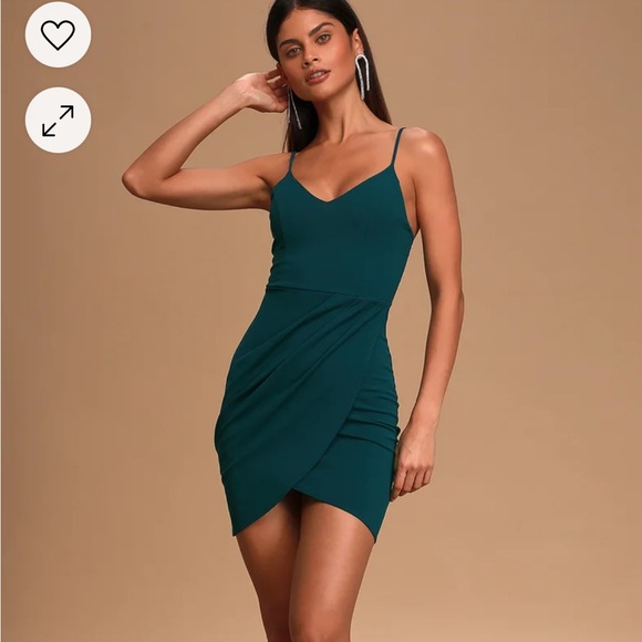 Lulus Dresses & Skirts - NWT “Forever Your Girl” dress in teal- size medium